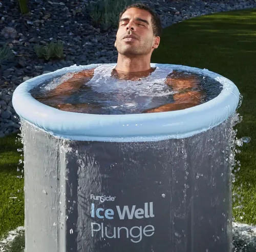 Miniatura 3 de Funsicle Ice Well - Bañera de inmersión fría, baño de hielo portátil de recuperación, para atletas y adultos, piscina de triple capa de 80 galones