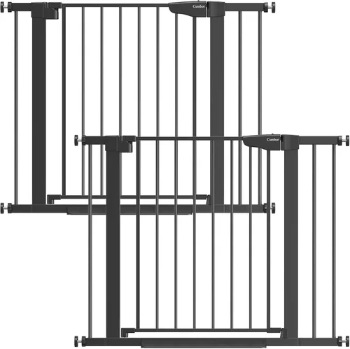 Miniatura 18 de Cumbor Puerta de bebé extra alta de 36 pulgadas para escaleras, puerta para perros de 29.7-40.6 pulgadas de ancho para puertas, puertas de mascotas