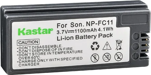 Kastar Paquete de 1 batería NP-FC11 de 3.7 V 1100 mAh de repuesto para Sony Cybershot DSC-P5, Cybershot DSC-P7, Cybershot DSC-P8, Cybershot DSC-P8E,