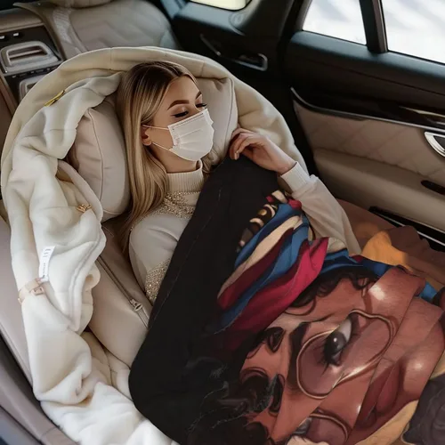 Miniatura 5 de Perinsto Manta de forro polar para niña negra africana, ultra suave y cálida para todas las estaciones, para cama, silla, automóvil, sofá