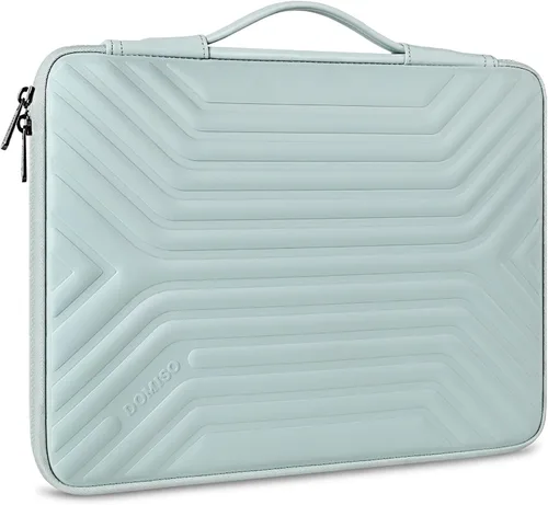 Miniatura 10 de DOMISO Funda para laptop de 14 pulgadas resistente a golpes e impermeable con asa, ligera, suave, EVA, estuche para tablet para laptops de Azul