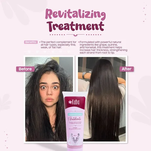 Miniatura 2 de D'Luchi Kaba Tratamiento revitalizante para el cabello con uvas, cinchona y cola de caballo para un cabello más grueso y lleno, tratamiento