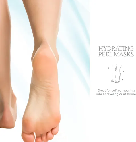 Miniatura 5 de Calcetines hidratantes para pies de menta y árbol de té, hidratan el talón seco y agrietado, alivia los pies cansados, mascarillas exfoliantes
