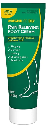 Crema para pies MagniLife DB, alivio calmante para sensaciones de ardor, hormigueo, tirones y punzadas en los pies - Calma la piel seca, agrietada,