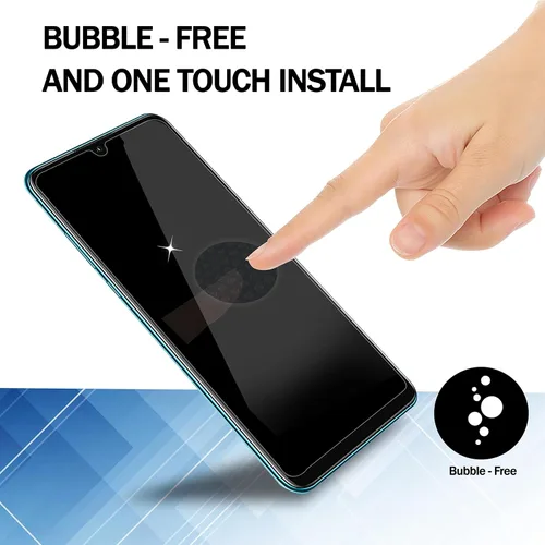 Miniatura 6 de RKINC Protector de pantalla [paquete de 4] para Samsung Galaxy A12 / Galaxy A02S / A12 Nacho, protector de pantalla de vidrio templado, 0.013 in