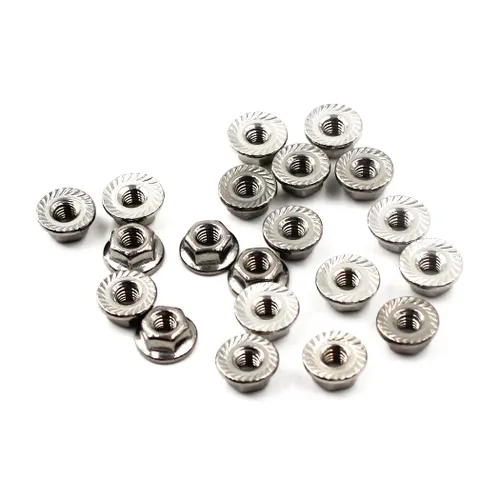Miniatura 8 de Tuercas de brida métricas de acero inoxidable 304 M16 de 0.630 in, paquete de 8
