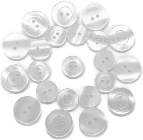 Miniatura 9 de ButtonMode Botones de bata de laboratorio (se adapta a AllHeart, Dickies, higos, manos curativas, Landau Labcoats) con 4 agujeros, juego de 22