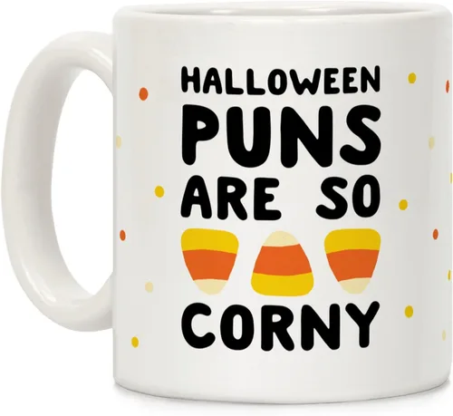 Miniatura 20 de LookHUMAN Taza de Café de Halloween – Halloween Is Meowgical Tazas, Taza de Café Espeluznante Idea de Regalos de Taza, 15 Onzas 10-Blanco
