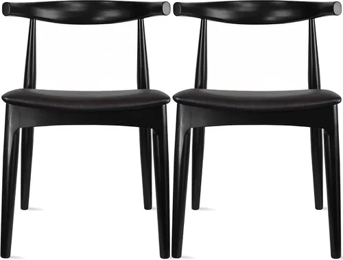 Miniatura 18 de 2xhome sillón de brazos estilo Eames, Madera Noble Natural