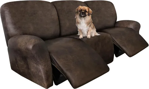 Miniatura 41 de ANARACHON Fundas para Sillas Reclinables Tipo Cuero, 4 Piezas Funda para Sillón Reclinable Lazy Boy, Protector de Muebles - Funda Suave Lavable