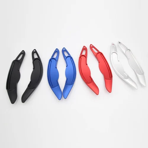 Miniatura 7 de Extensiones de palanca de cambios para BMW Mini MK3 F54 F55 F56 F57 F60 Cooper de metal para volante, cubierta de palanca de cambios de paleta, Negro