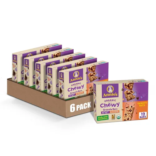 Miniatura 17 de Annie's Barras de granola masticables orgánicas, chispas de chocolate, 12 unidades (paquete de 6)