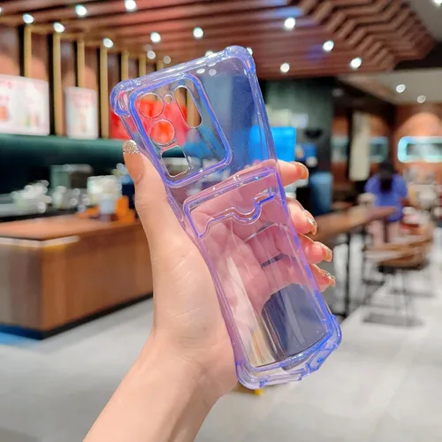 Miniatura 154 de Tuokiou Funda para Samsung Galaxy A14 5G, Fundas Protectoras Transparentes con Ranura para Tarjetas, Funda Cartera de TPU Suave Ajustada Resistente