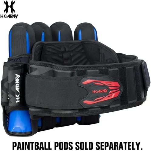 Miniatura 5 de HK Army Magtek Paintball Arnés Pod Pack 4+3 - Negro/Rojo