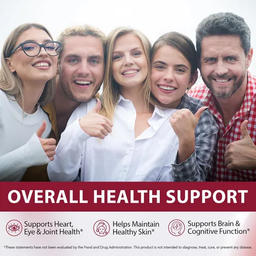 Miniatura 4 de Astaxantina 12 mg – Astaxantina natural de Haematococcus Pluvialis, suplemento antioxidante de triple fuerza para apoyo de ojos, piel