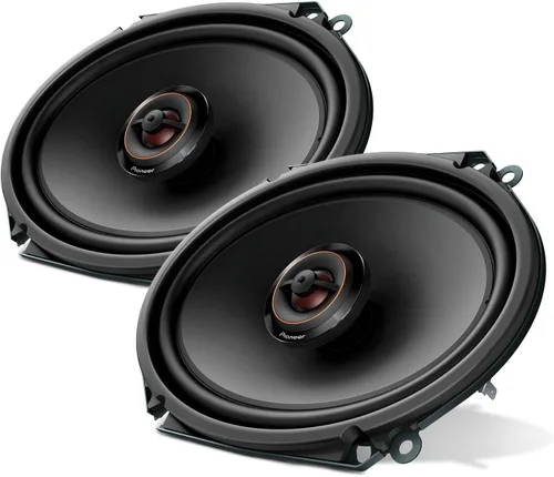 PIONEER Serie D TS-D68F - Altavoces de 2 vías de 6 x 8 pulgadas (par) - 280 W máximo, sonido equilibrado + agudos suaves, actualización ideal de