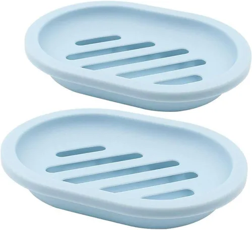 Miniatura 8 de Topsky Jabonera para ducha, 2 jaboneras, ahorradores de jabón para barra de jabón, soporte de barra de jabón para ducha con bandeja de goteo