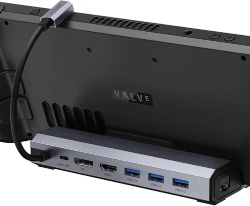Miniatura 8 de JSAUX Estación de acoplamiento mejorada 4K@120Hz para Steam Deck OLED/ROG Ally X/Legion Go (S)/MSi Claw, estación de acoplamiento Steam Deck 6-en-1