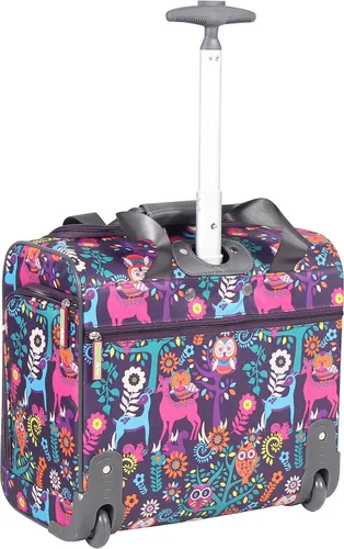 Miniatura 3 de Lily Bloom Designer - Maleta de viaje de 15 pulgadas, para viajes cortos, fin de semana, negocios, equipaje ligero, maleta de 2 ruedas giratorias