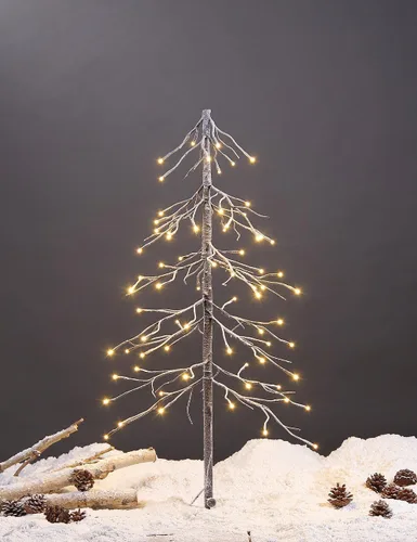 Miniatura 10 de Lightshare Árbol de abeto nevado de 13 pies, 328 luces LED, para uso en interiores y exteriores, blanco cálido, para el hogar, festival, fiesta