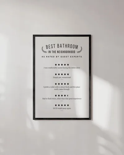 Miniatura 74 de HAUS AND HUES Funny Butts Collage - Póster artístico para decoración de baño, 12 x 16 pulgadas, sin marco