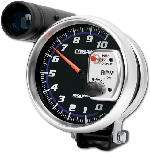 Auto Meter 6299 - Tacómetro de montaje en pedestal de cobalto, calibre 5.000 pulgadas