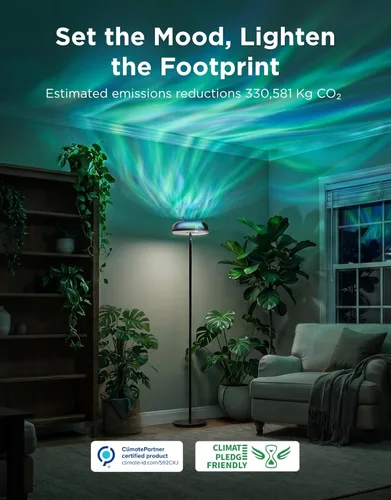 Miniatura 4 de Govee Uplighter - Lámpara de pie para sala de estar, proyector de ondulación RGBIC, lámpara de pie para dormitorio, compatible con SmartThings