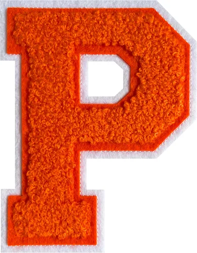 Miniatura 21 de Parche de letras de felpilla naranja de 4.5 pulgadas, alfabeto universitario para planchar y coser para chaquetas, sudaderas, camisetas, jeans