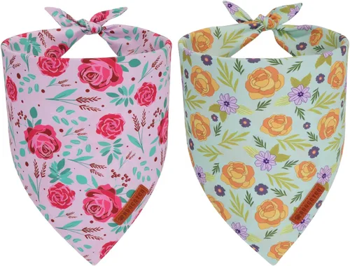 Miniatura 23 de ADOGGYGO Bandana para perro con bandera americana, bufanda para mascotas del 4 de julio en blanco y azul, tela duradera premium, ajustable, bandanas