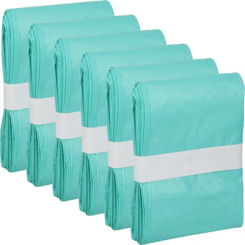 Paquete de 6 recambios de forro de pañales para adultos compatibles con Janibell Akord 280 Slim Model Adult Diaper System, verde, ligeramente
