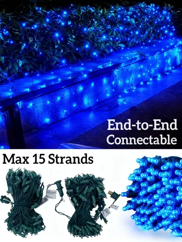 Miniatura 3 de Red de luces LED de Navidad para arbustos, 132 luces LED de 6 pies x 6 pies, conectables con certificación UL para arbustos, árboles, arbustos