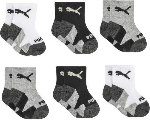 PUMA Calcetines tobilleros para bebés (6 unidades)