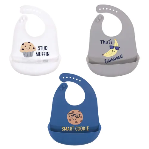 Miniatura 22 de Baberos Hudson Baby de silicona unisex para bebé Mariscos