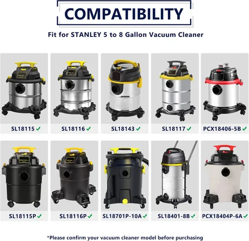 Miniatura 2 de Bolsas KEEPOW 19-3100 para aspiradora de 5-8 galones compatibles con Stanley, paquete de 4 bolsas de filtro desechables