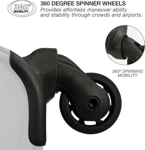 Miniatura 3 de U.S. Traveler - Equipaje extensible con ruedas giratorias y costado blando Anzio., Burgundy), US08120R