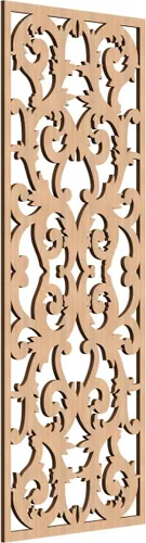 Miniatura 55 de Meadville Paneles decorativos de pared de madera con calado, 9 3/8 pulgadas de ancho x 24 3/8 pulgadas de alto x 1/4 de alto, aliso