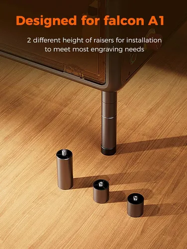 Miniatura 6 de Creality Kit de rodillos rotativos con elevadores para grabador láser Falcon A1, accesorios de grabado para grabar objetos cilíndricos, copa
