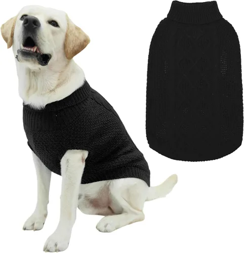 Miniatura 8 de Mihachi Suéteres para Perros Pequeños y Medianos Niña o Niño, Camisa Cálida y Suave para Perros, Abrigo para Perros para Clima Frío con Cuello