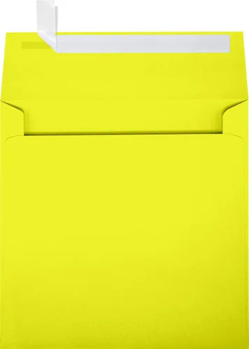 Miniatura 4 de LUXPaper Sobres de invitación cuadrados Despegar y prensar 6 1/4 pulgadas x 6 1/4 pulgadas Verde aguacate Texto de 70 libras 1,000