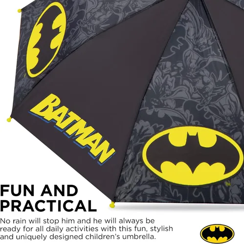 Miniatura 4 de DC Comics - Paraguas para niños, ropa de lluvia para niños de 3 a 6 años