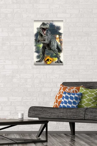 Miniatura 2 de Trends International Jurassic World: Dominion - Póster de pared focal Giganotosaurus, 14.725 x 22.375 pulgadas, paquete de póster y montaje prémium