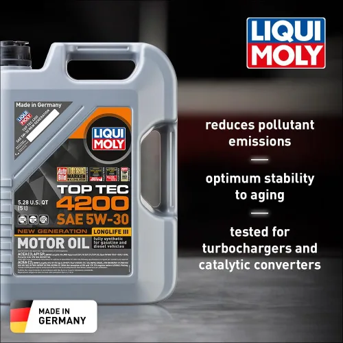 Miniatura 2 de Aceite sintético para motor de la marca Liqui Moly, con tecnología 4200 5W-30