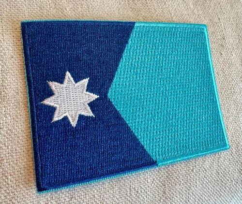 Miniatura 3 de Parche Bordado de la Bandera del Estado de Minnesota, Emblema MN, Planchado, Versión 2024