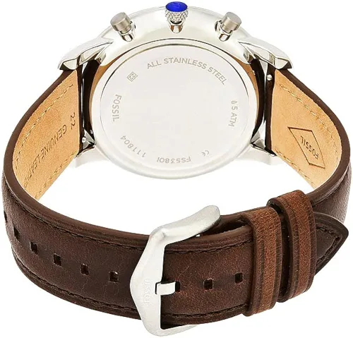 Miniatura 8 de Fossil Men's Neutra Stainless Steel and Leather Quartz Chronograph Watch