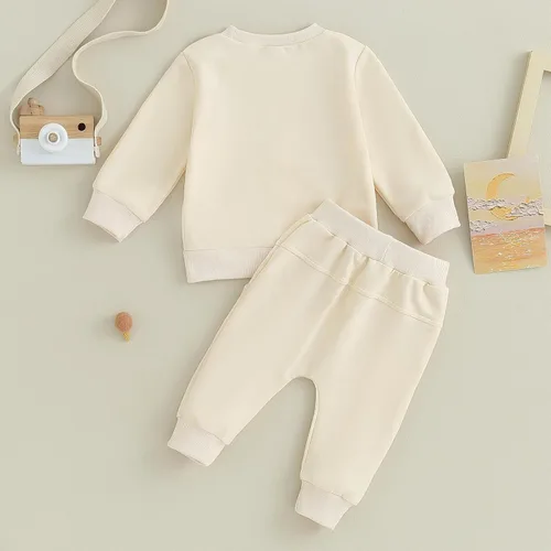 Miniatura 7 de Conjunto de ropa deportiva de manga larga con cuello redondo y pantalones para bebé niño