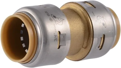 Miniatura 11 de SharkBite Max Acoplamiento de 1/2 Pulgada, Fabricado en los Estados Unidos, Paquete de 12, Accesorio de Plomería de Latón Push to Connect, UR008