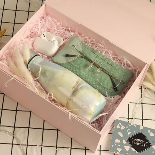 Miniatura 4 de Cajas de regalo rosas con tapas, caja de regalo plegable con tapa magnética, caja de regalo plegable con tapa magnética