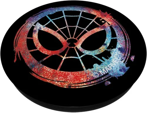 Miniatura 2 de Marvel - Máscara de Spider-Man Peter Parker PopSockets con agarre y soporte para teléfonos y tabletas, Negro