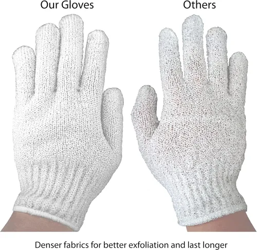 Miniatura 2 de Guantes de baño exfoliantes (4 pares) (solo azul)