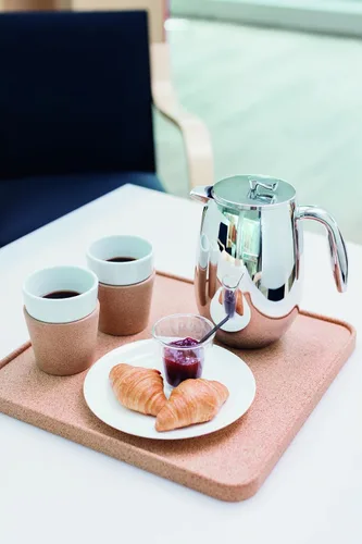 Miniatura 8 de Cafetera de prensa térmica Columbia para tazas de 6 oz de acero inoxidable, Plateado